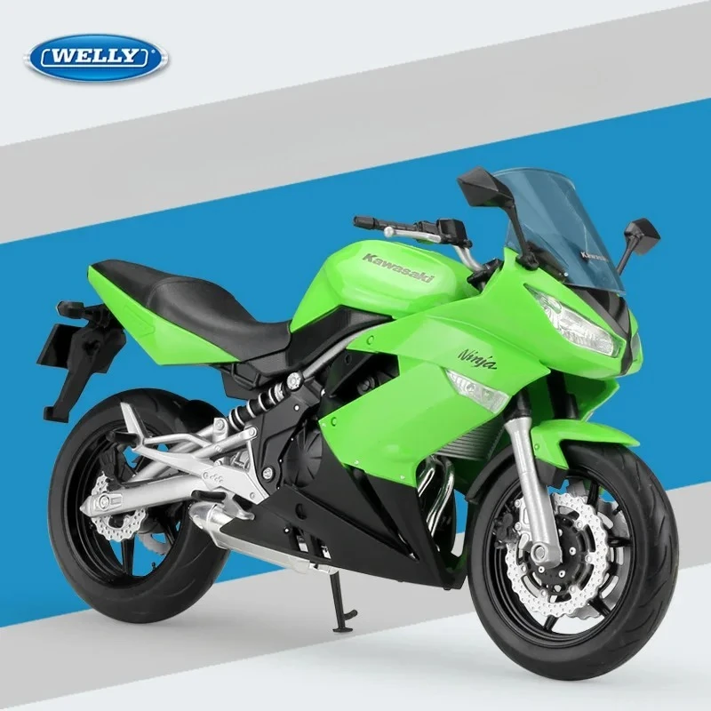 

WELLY 1:10 Ninja 650R Model Car Simulation Alloy Metal Toy Motorcycle Children's Toy Gift Diecast Alloy Car Collectible