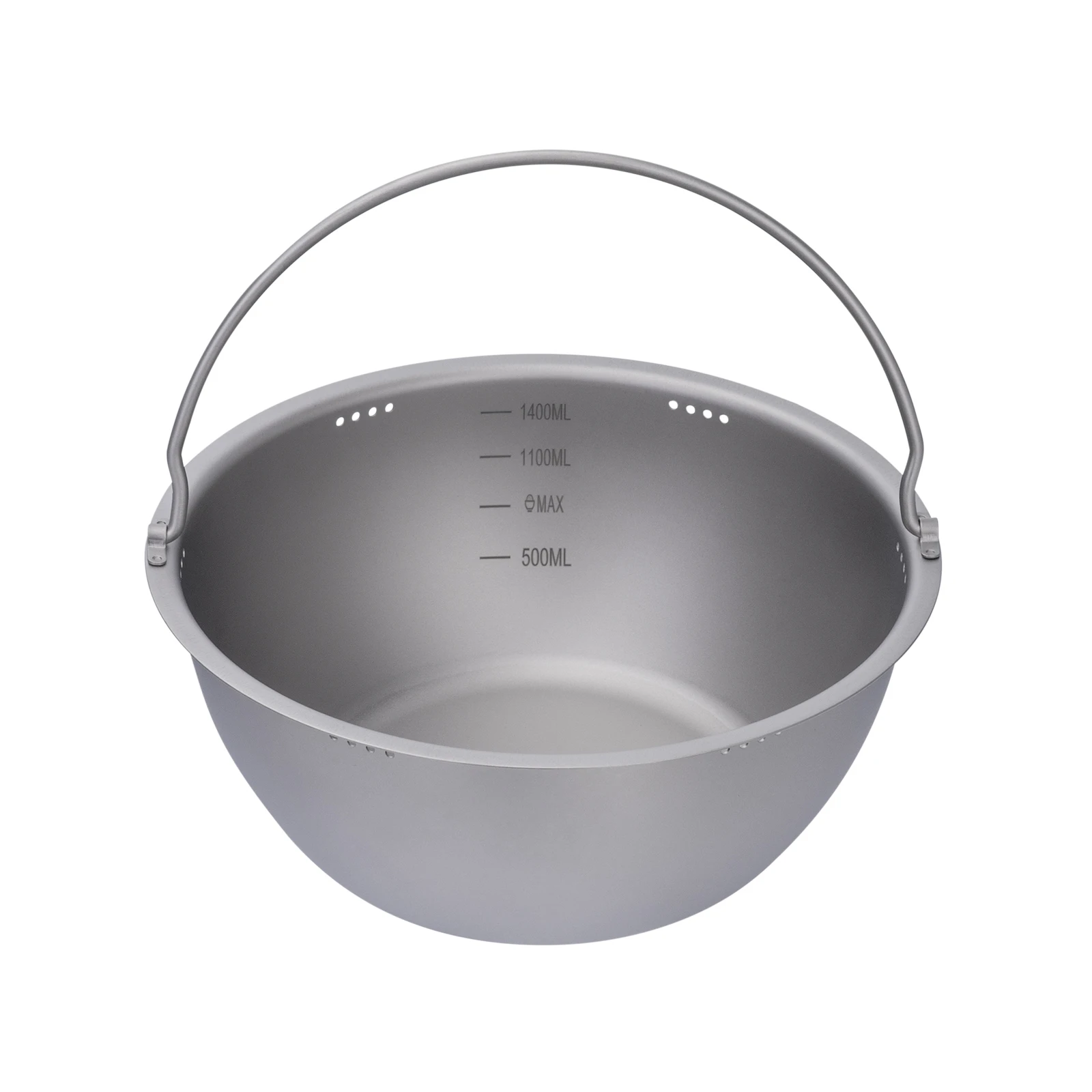 Boundless Voyage Titanium Campingpot Ultralichte rijstkoker Outdoor pannenset Multifunctioneel fornuis, vaatwasmachinebestendig