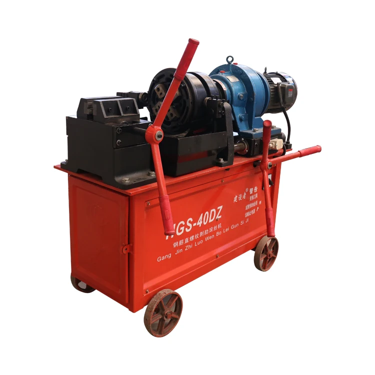 Customized 4kw New Mini Manual Steel Bar Thread Roller Manufacturer Price Electric Rebar Thread Rolling Machines For Sale