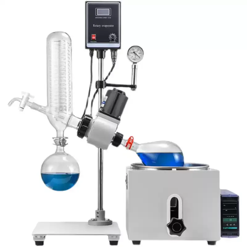 RE-201D Rotary Evaporator 220V/110V, 1L/2L Lab Rotovap for Vacuum Distillation Purification Crystallization