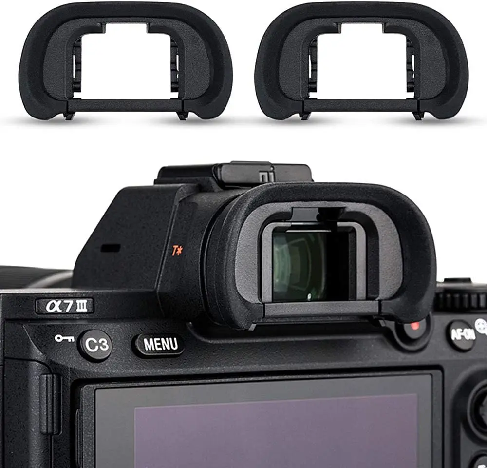 

JJC 2 Pack Camera Eyecup Eye Cup Eyepiece Replaces Sony FDA-EP18 for Sony A9 A9II A7RIV A7RIII A7III A7RII A7SII A7II A7R A7S