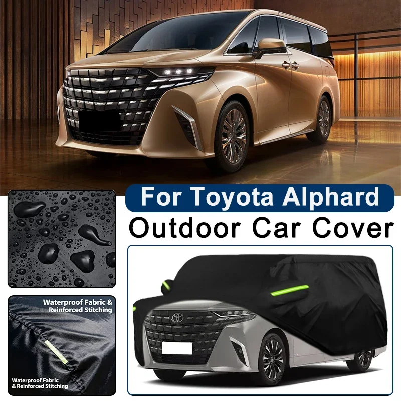 

For Toyota Alphard AH10 AH20 AH30 AH40 Outdoor Waterproof Dustproof UV Resistant Car Cover Protector