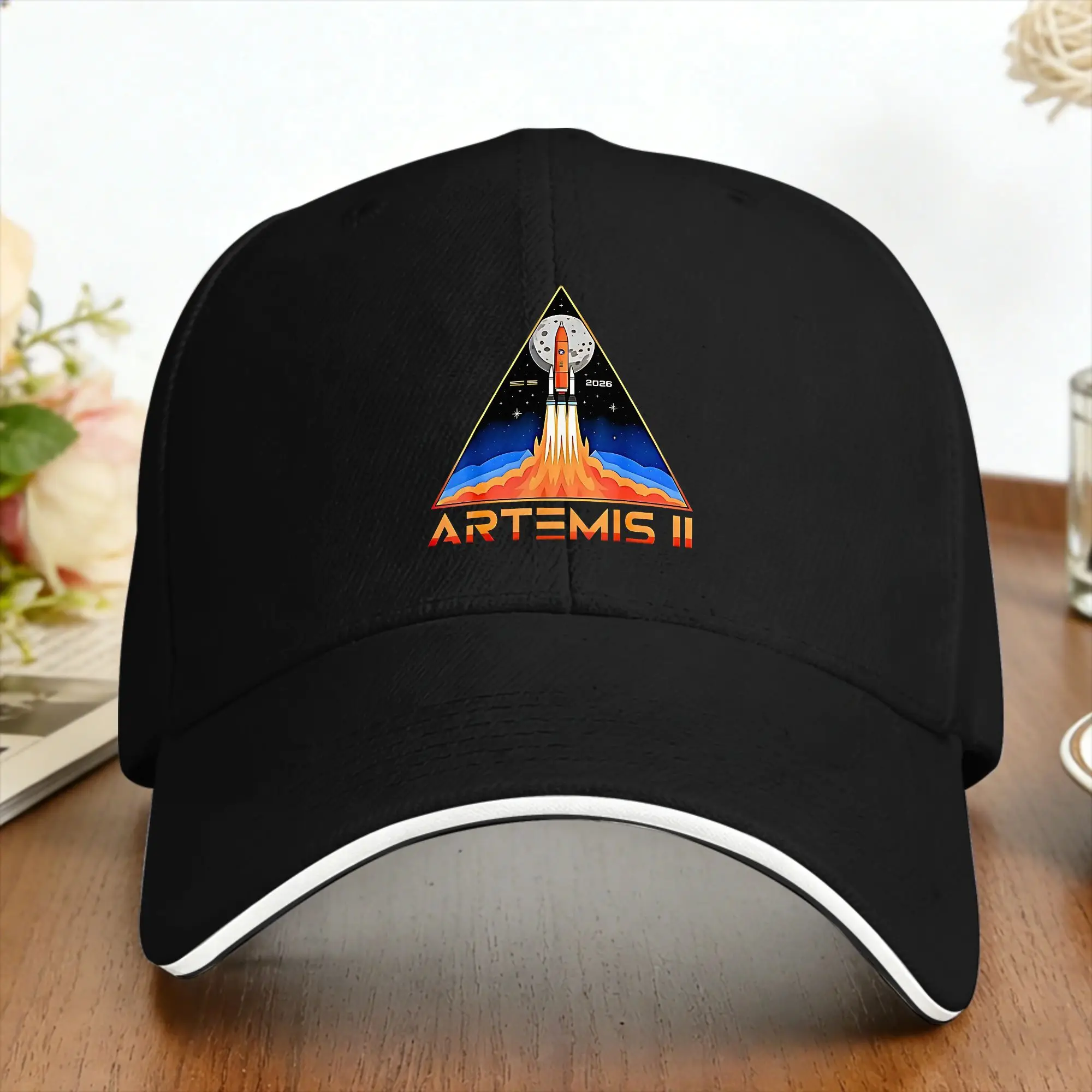 Artemis II 2026 Space Exploration Casual Baseball Cap  Tennis Skate Hip Hop Hats Summer Sun Visor Baseball Caps