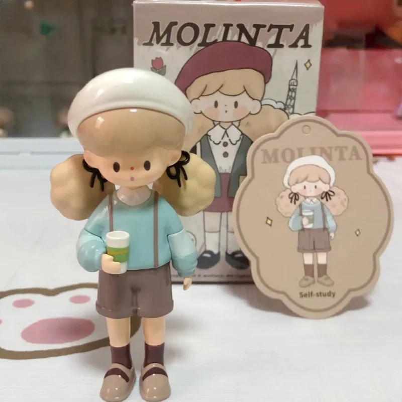 Molinta School Time Series Blind Box Toys Mystery Box Cute Trendy Toy Anime Figure Mystery Box Desktop Ornament Ornaments Gifts
