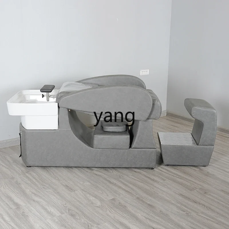 

LTT hair salon special barber shop punch bed lying flat retro ceramic basin massage