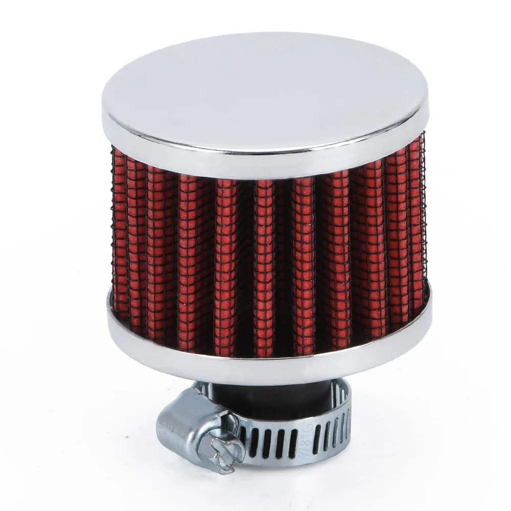 Universal 12mm Car Air Filter for Motorcycle Cold Air Intake High Flow Crankcase Vent Cover Mini Breather Filters