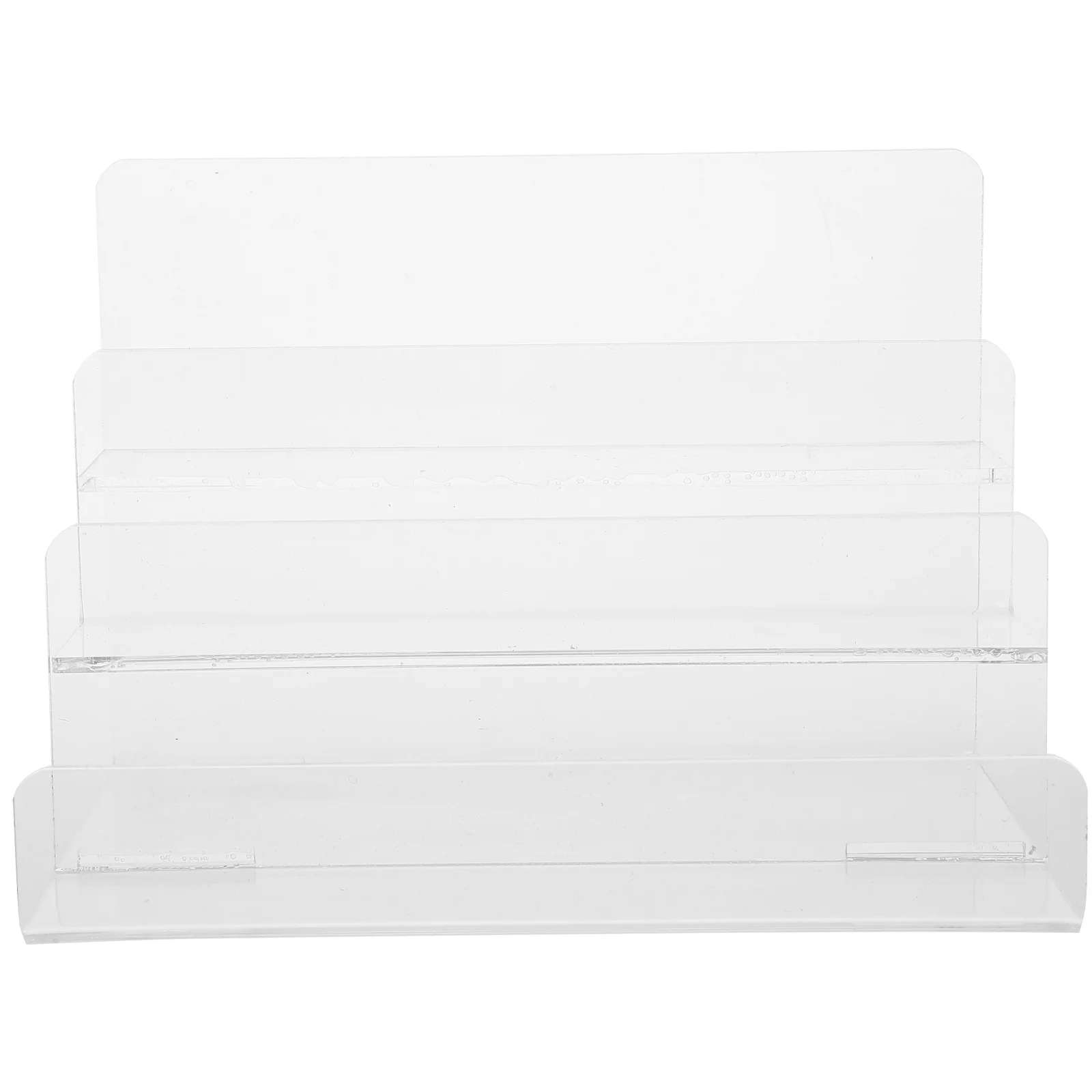 

3 Tier Acrylic Wallet Stand for Display and Storage Multi-Layer Organizer Rack Clear Purse Holder Stand for Home Retail Shop