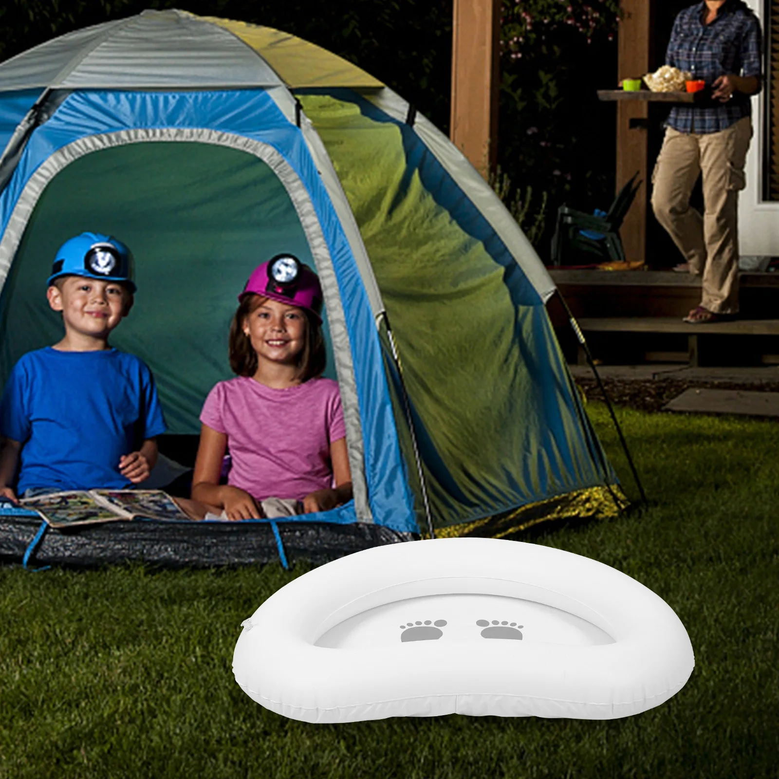 

Inflatable Bath Basin Portable Folding Foot Soaking Tub For Pool Entry Swimming Pool Foot Wash Tray Camping Body Cleaning Basin