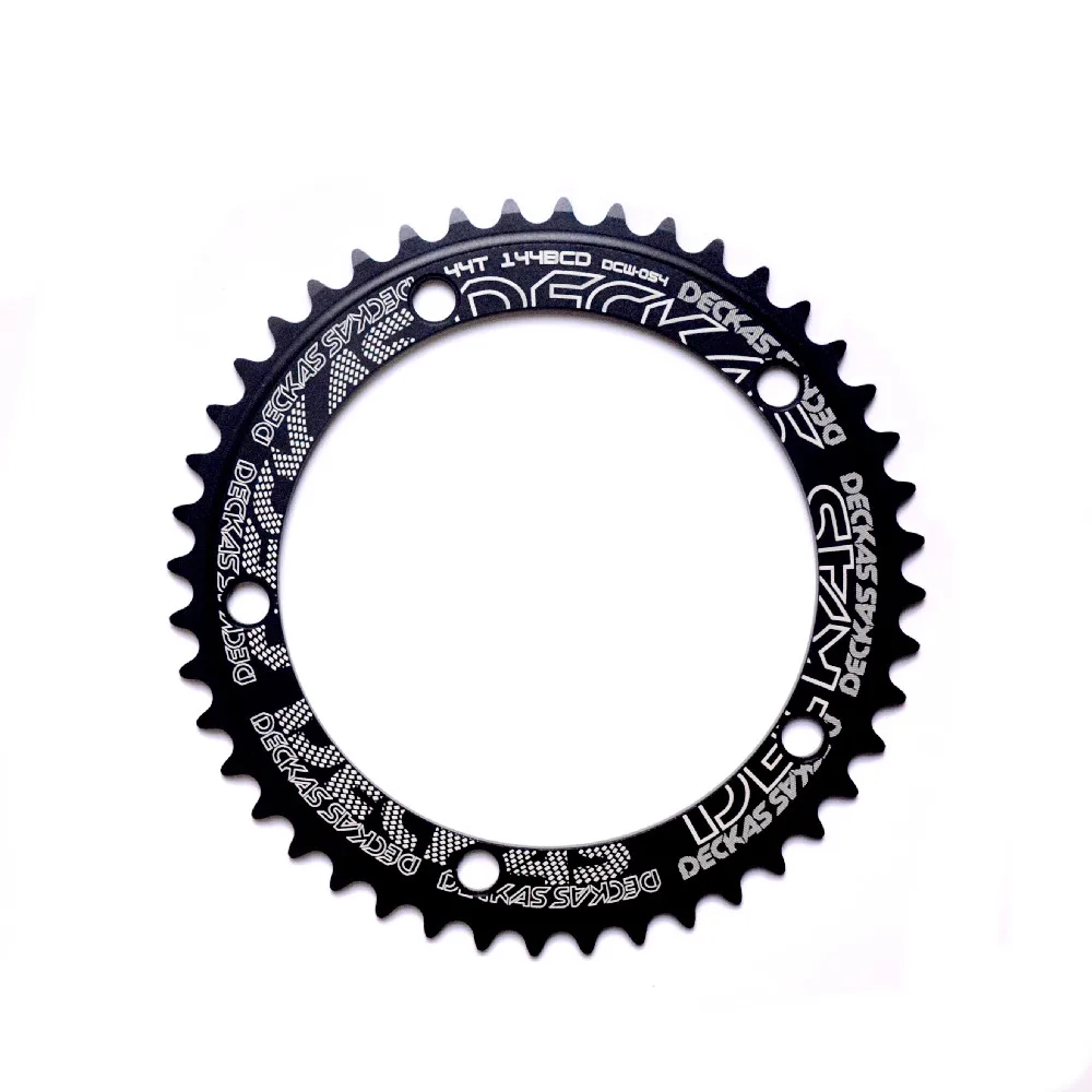 Deckas 144 BCD Chainring Fixed Gear Track Fixie Bike Round Single 42T 44T 46T 48T 50T 52t 54 56t 58t Mountain MTB Chainwheel