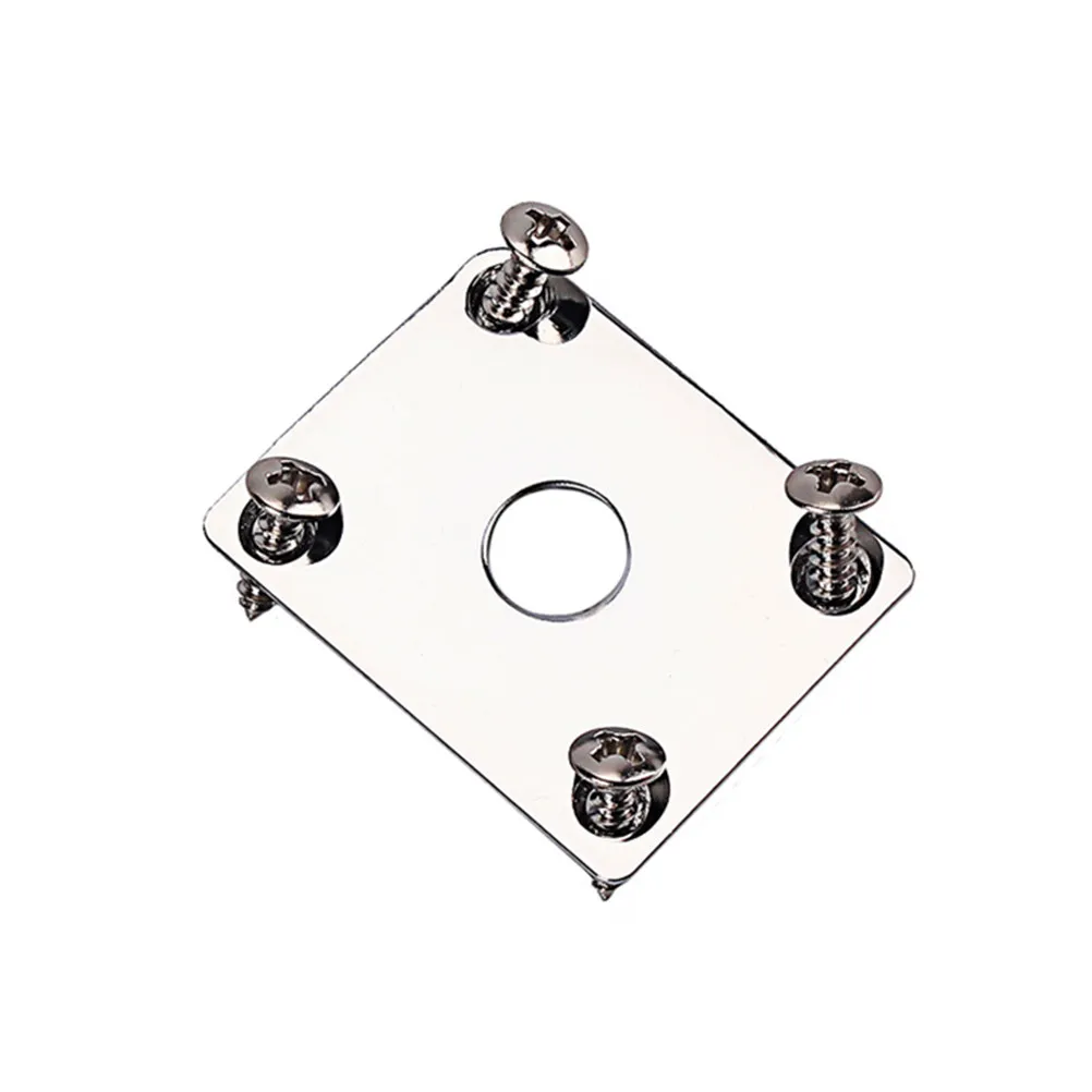 

1Set Jack Plate for Guitar Bass High- Output Input Socket Replacement Part Easy Install Compatible with Most