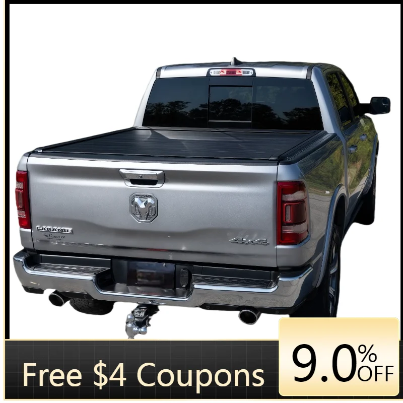 

Deren High QualityCustom Fit Electric Power Retractable Truck Bed Tonneau Cover Matte Black Dodge Ram 1500 5.7feet Short Bed