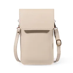 Bolso cruzado pequeño para mujer, Mini bolso de hombro de cuero mate, bolso de mano para teléfono