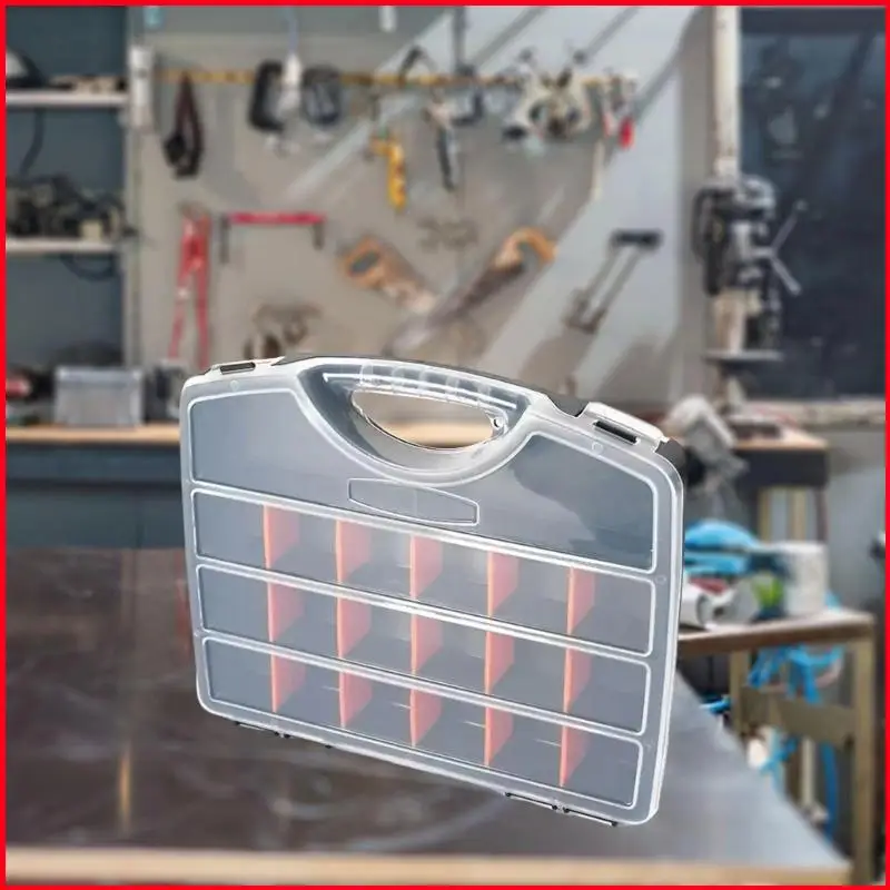 K92A Tool Storage Box with Removable Plastic Dividers for Screw Small Part
