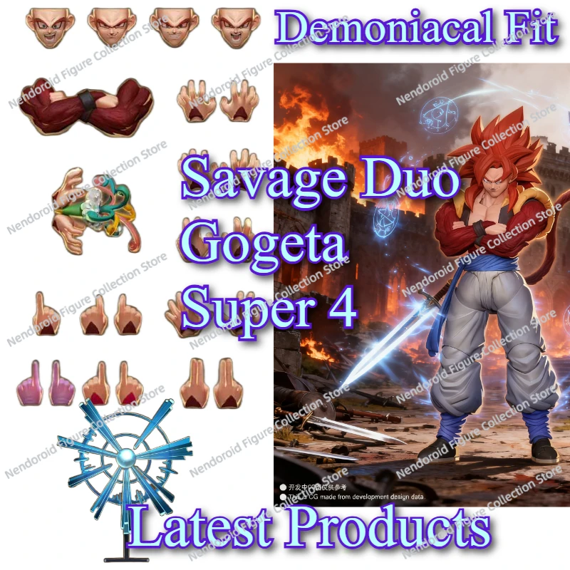 

Новый продукт Demoniacal Fit Dragon Ball Savage Duo Gt Super Saiyan 4 Gogeta 3.0 Body SSJ4 Аниме Фигурка Модель Игрушка в подарок