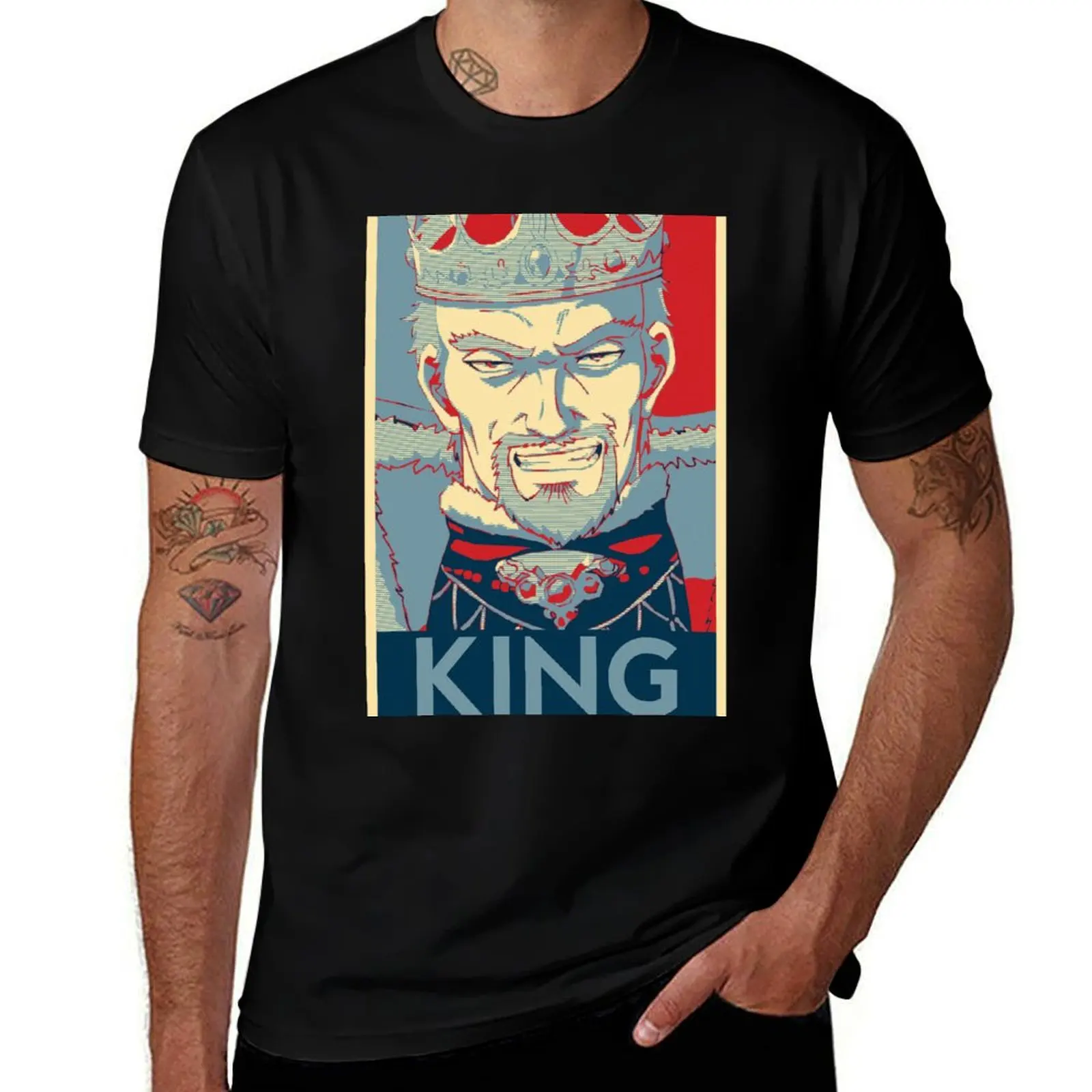 

Askeladd King T-Shirt Breathable Basic Cotton T-Shirt