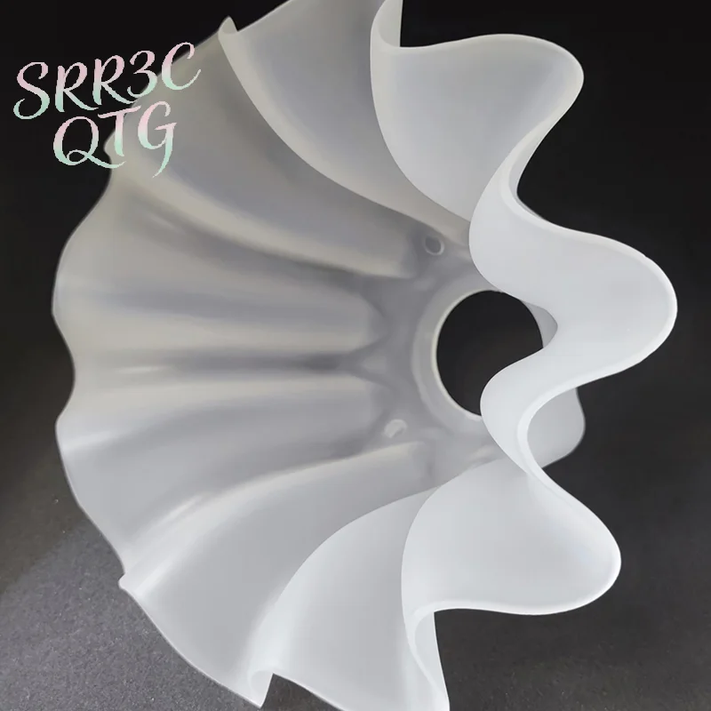 E27 Acrylic Bell Orchid Lampshade Hanging Lamp Accessories Table Parts DIY Wall Night Restaurant Chandelier Replacement
