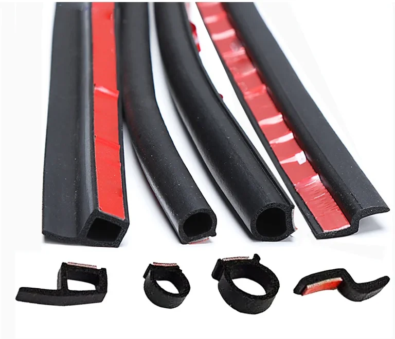 Car Door Seal Strip Auto Rubber Door Sealing Strips Car Door Protector Door Guard Noise Insulation Soundproof Z P D Type Seals