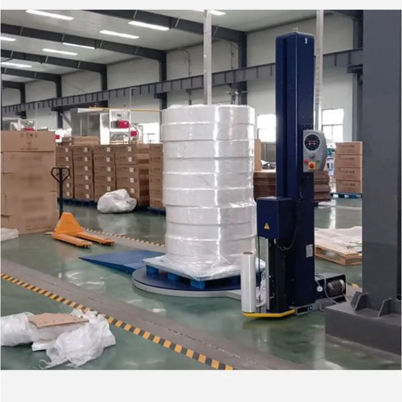 Tray turntable winding machine, automatic film wrapping machine