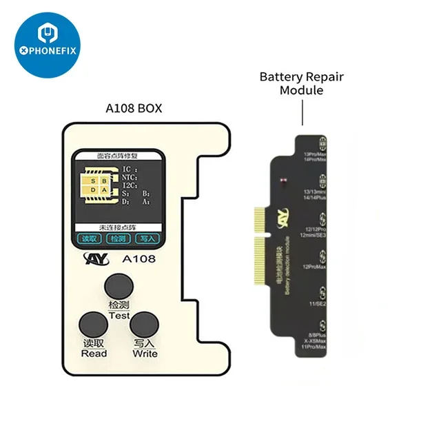 A108 Battery Repair Module Flex Cable for iPhone 11-14 No Soldering Required Removes Non-Genuine Battery Warnings Health Issues