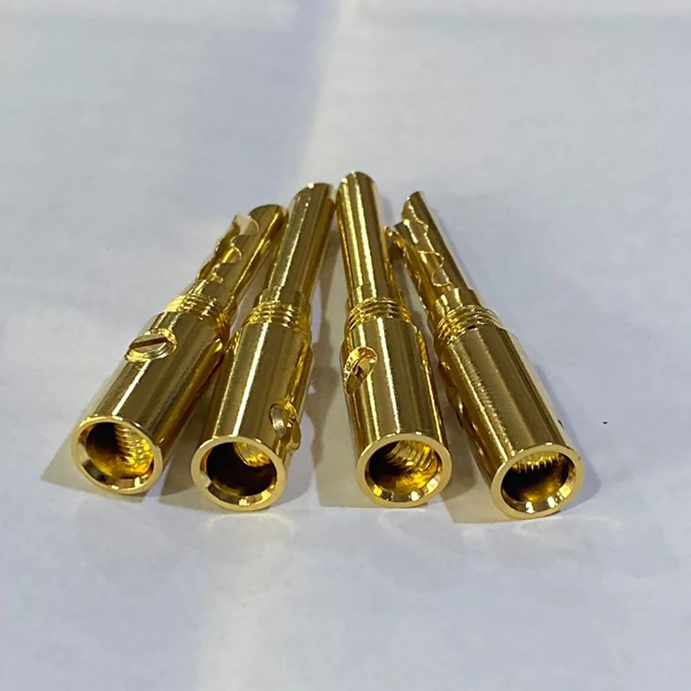 BFA Banana Plug Plug محول موصل مقفل ، صوت لـ CD و DVD ، مكبر صوت نحاسي ، 4 *