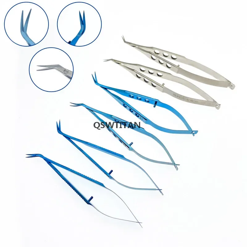 Ophthalmic Scissors Castroviejo Corneal Scissors Left/Right Pet Ophthalmic Surgical Instrument 1PCS view 6