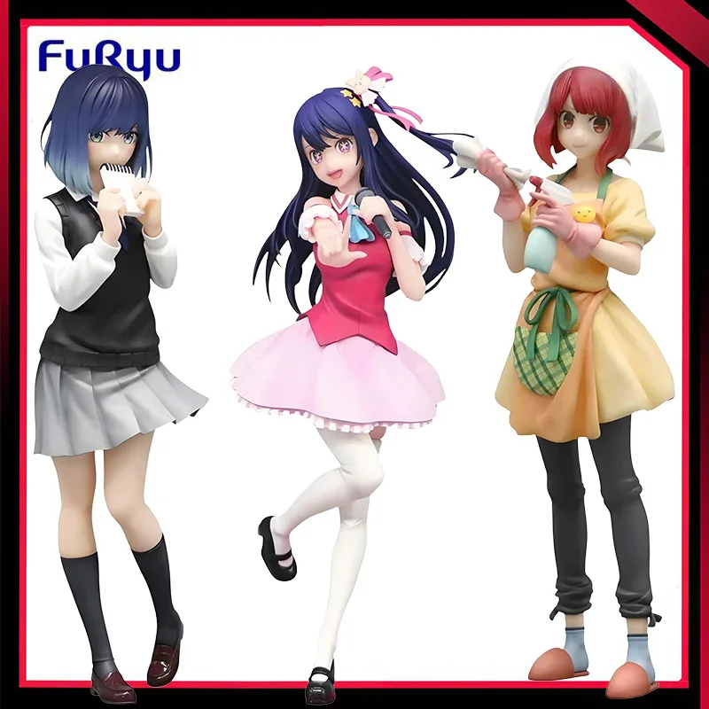 

FuRyu Original Trio-Try-iT Figure Oshi No Ko Hoshino Ai Kana Arima Akane Kurokawa 21cm Action Figure Model Doll Statue Toys Gift