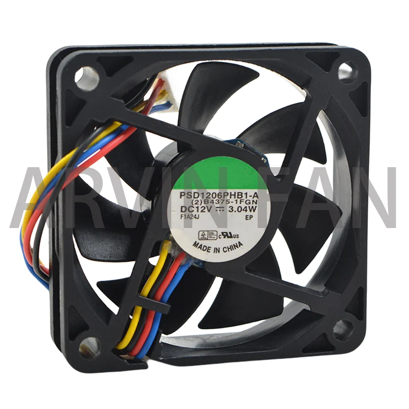 

PSD1206PHB1-A 12V 3.04W 60x60x15mm 4-Wire Server Cooling Fan