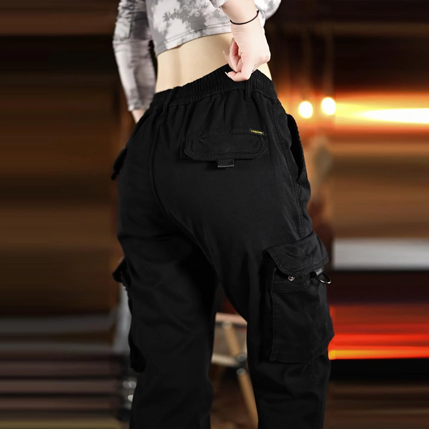

Мужские рабочие брюки-карго свободного кроя на флисовой подкладке, прямые, для осени и зимы, в американском стиле