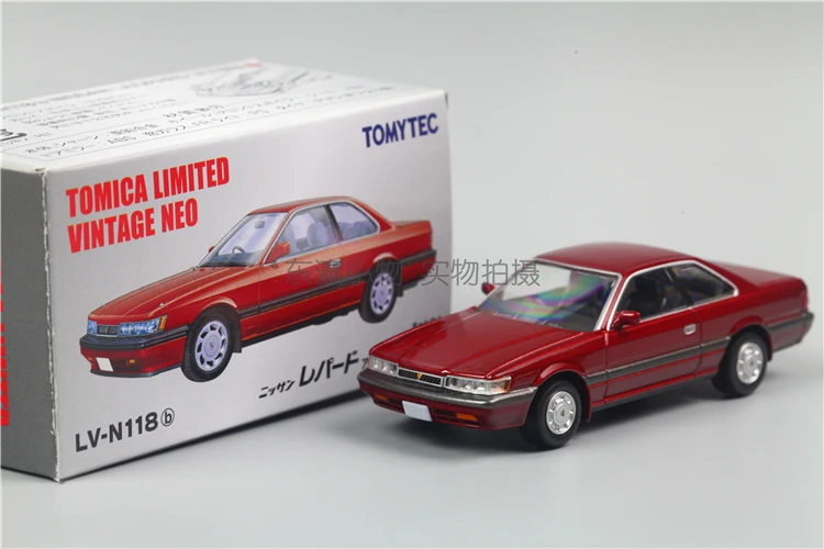 TOMICA TLV 1:64, LV-N118b Nissan Leopard Ultima, โลหะผสม die-cast จําลองรถขนาดเล็กแฟชั่น play รุ่น, ของขวัญของเล่นสําหรับเด็กผู้ชาย