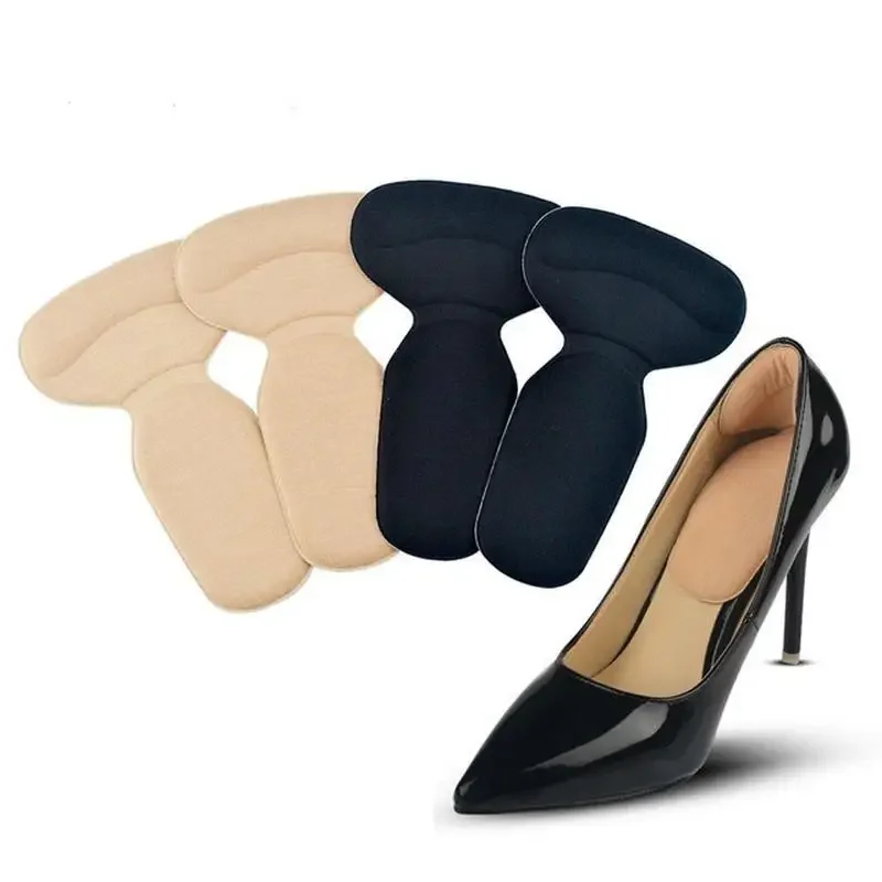 T-shaped Heel Patch Foam 2-in-1 Heel Pad Anti Wear Heel Patch Improves Shoe Slip and Adjusts Shoe Size