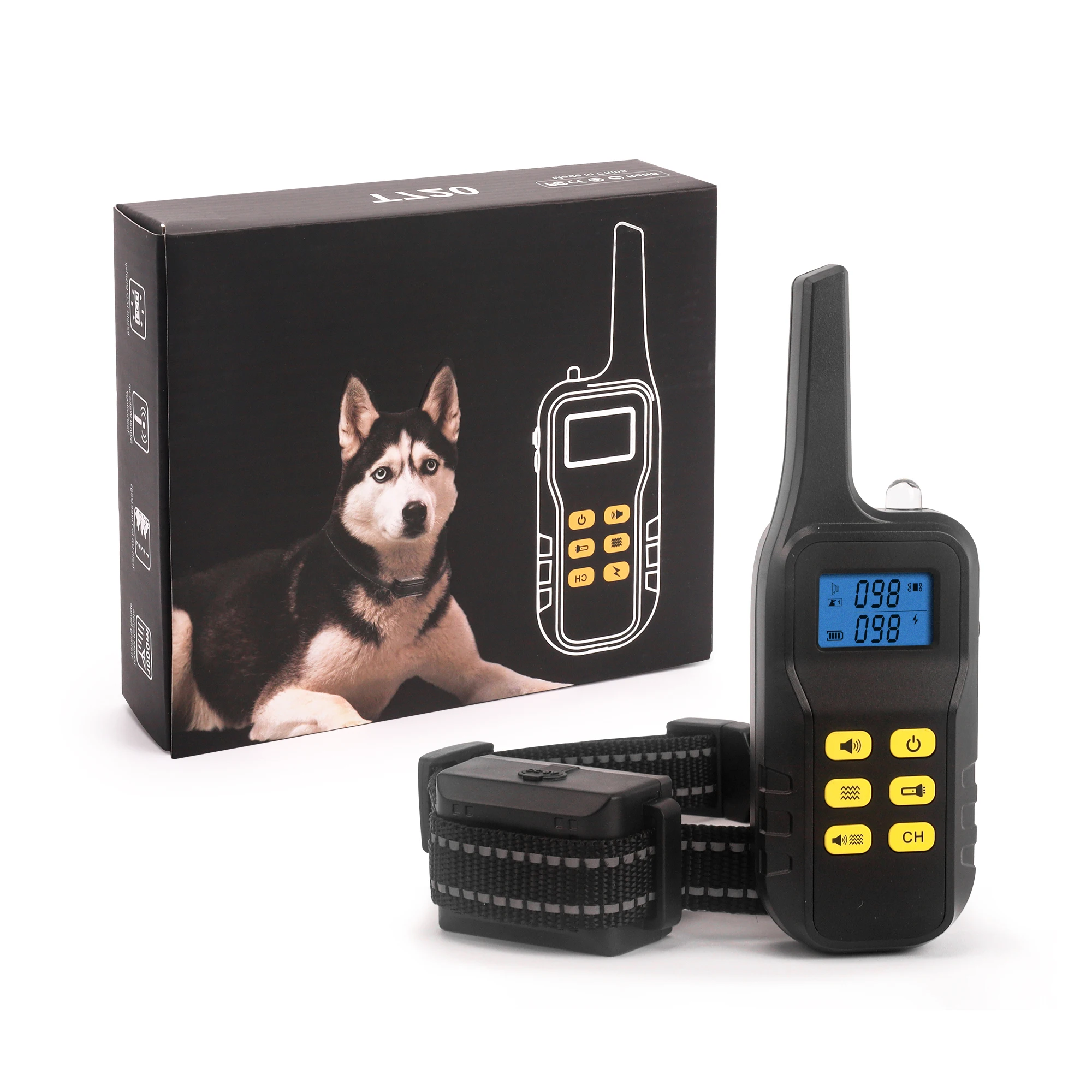 Dog Training Collar Remote 1000M Beep - ノーショック2in1リモートドッグトレーニングカラー 1000M範囲 振動＆ビープコントロール 3匹の犬用 充電式 防水