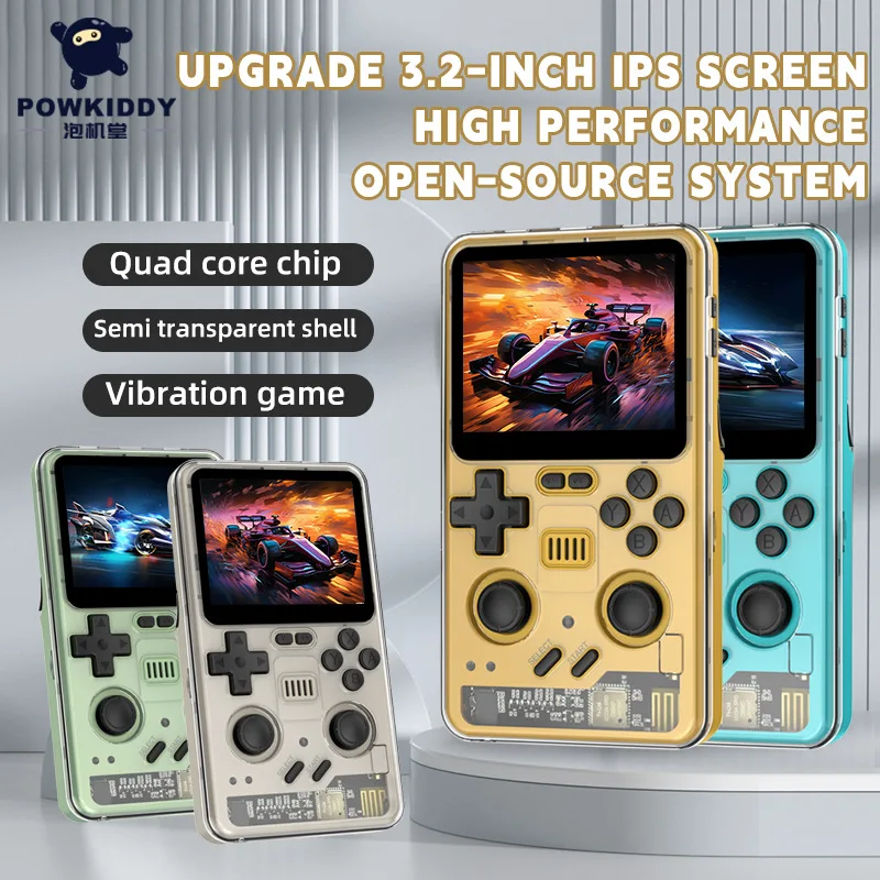 

New Powkyddy Rgb20pro Portable Video Handheld Game Console Witch Open Source Psp Stick Joystick Arcade Hd Give Boys Game Console