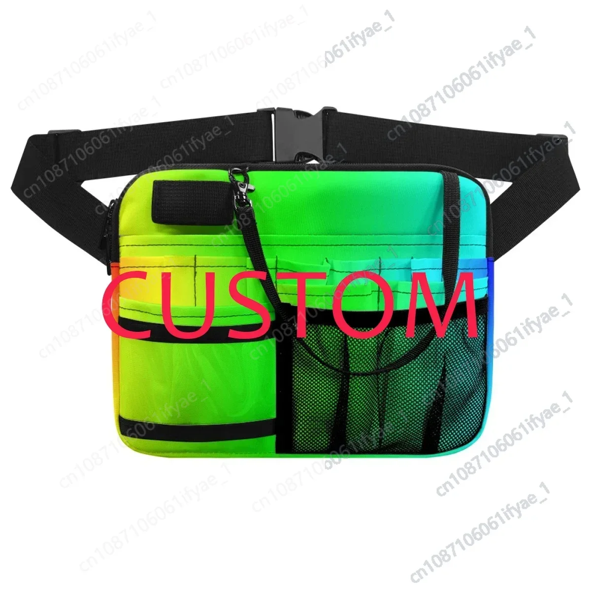 Enfermagem Fanny Pack para Mulheres, Cintura Personalizada, Texto, Imagem, Organizador de Nome, Belt Bags, Bolsa para Estetoscópios, Care Kit, Hip Bags