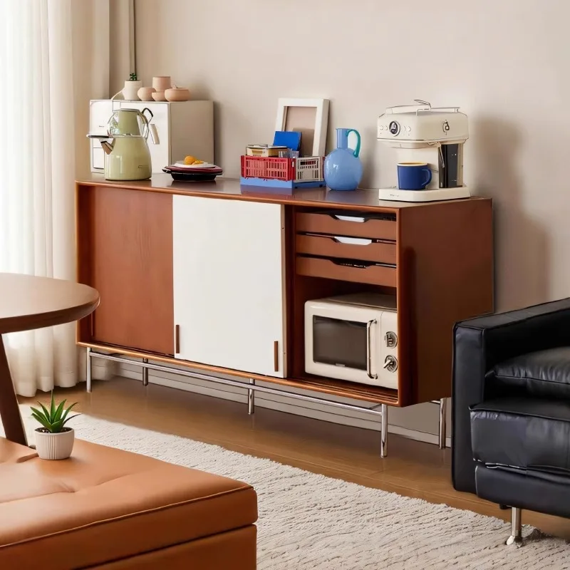 Living room storage drawer retro storage side cabinet