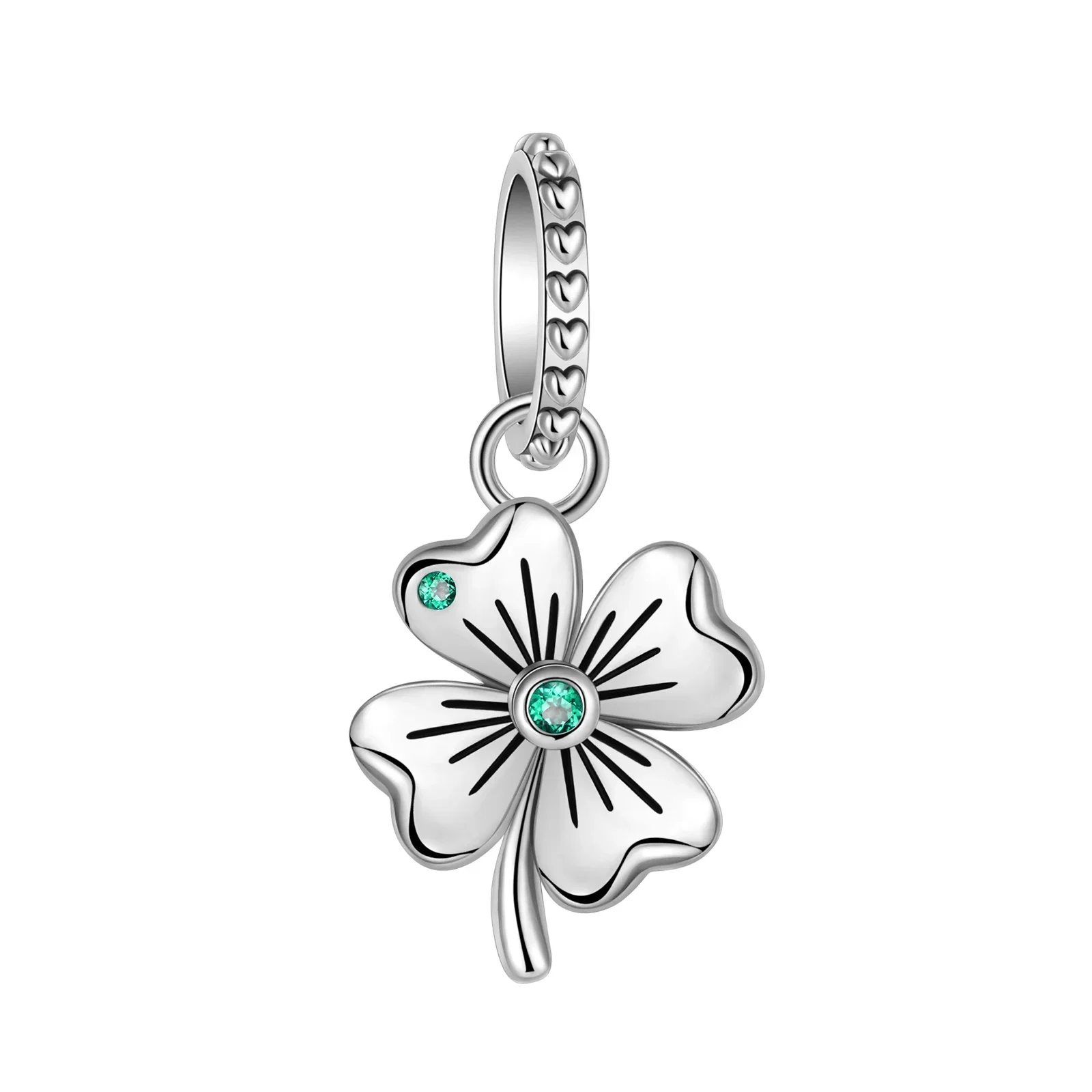 Original 925 Sterling Silver Charms Família para Mulheres, Contas para Pandora Pulseira, DIY Jóias, Número, Puppy, Trevo, Avião, Pássaro, Presente