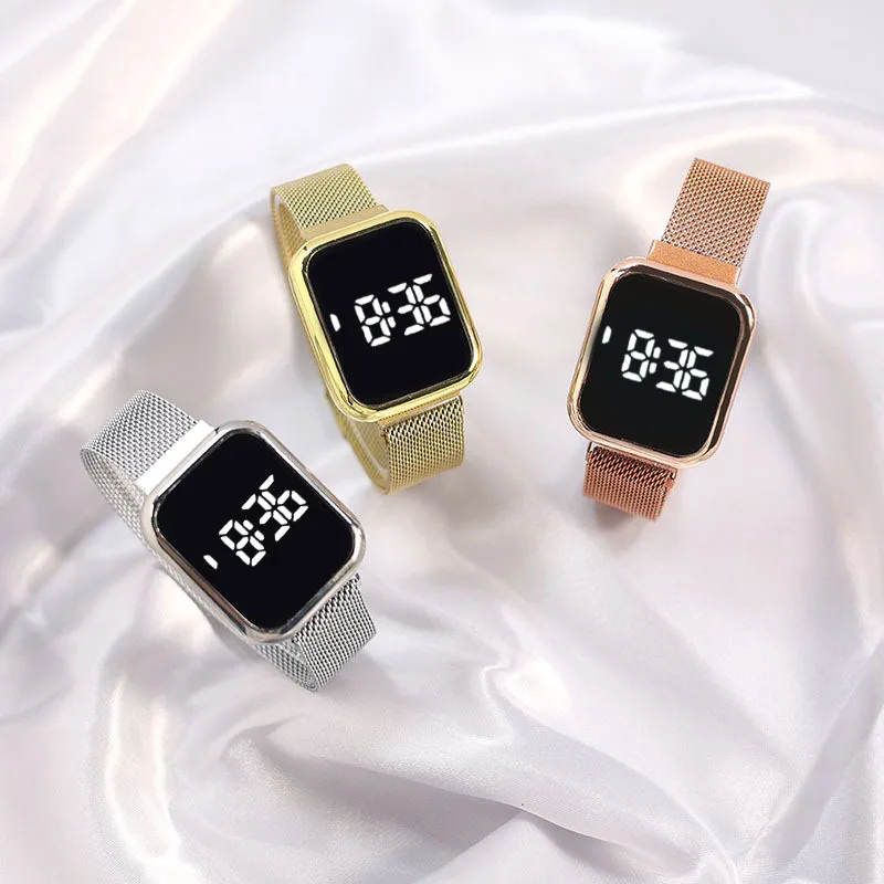 Простые цифровые часы для мужчин и женщин, модные спортивные светодиодные электронные часы, черный силиконовый браслет, повседневные мужские часы в подарок