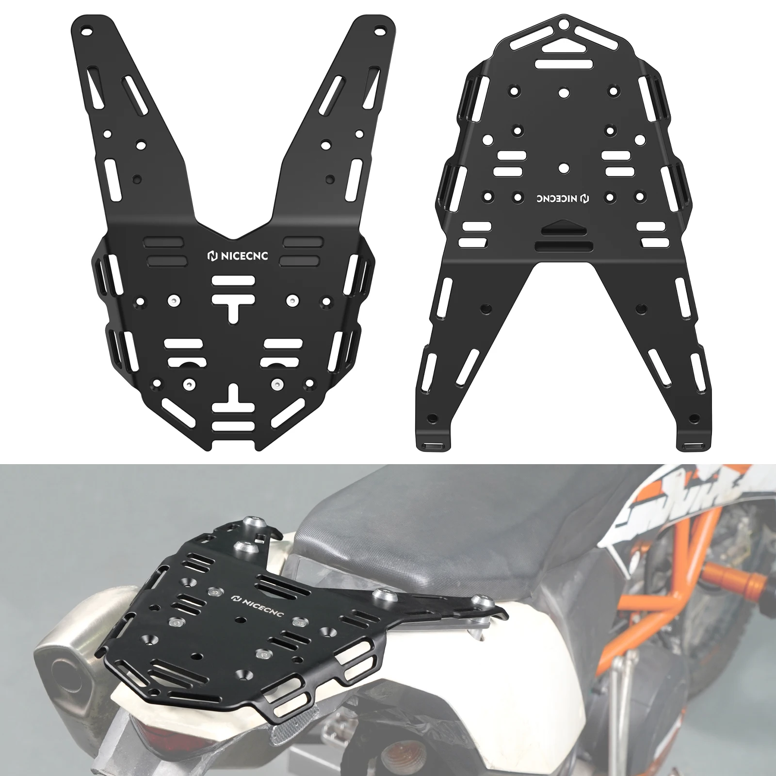 

Задний багажник для KTM 690 Enduro R 2019-2024 годов, мотоциклетные сумки без ракеток, седельная сумка, кронштейн для 690 Enduro R 2008-2018