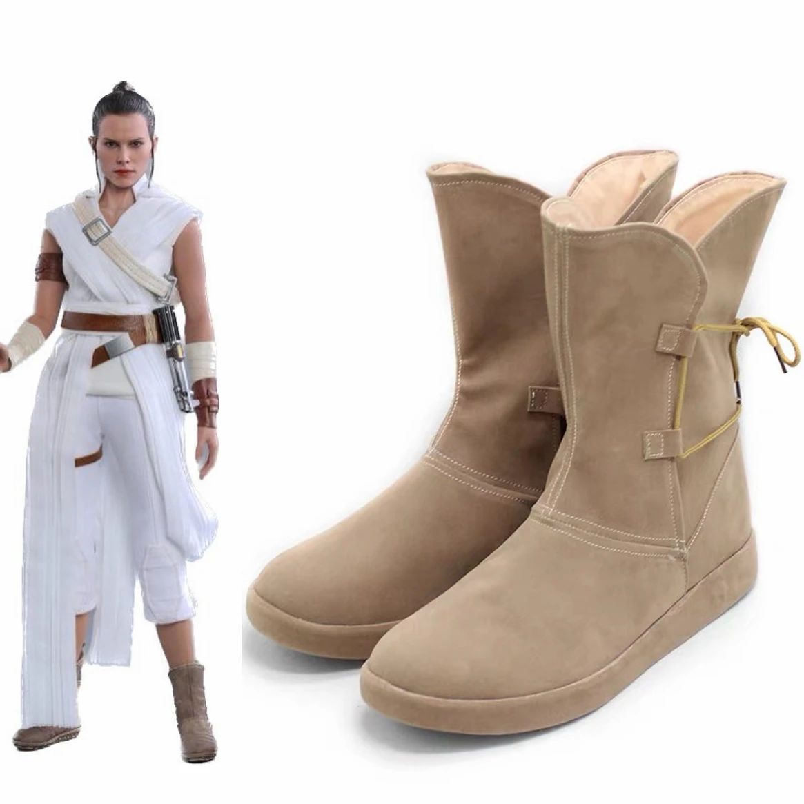 

Star 9 The Rise of Skywalker Cosplay Shoes Rey Cosplay Carnival Party Costume Rey Shoes Boots Custom Made
