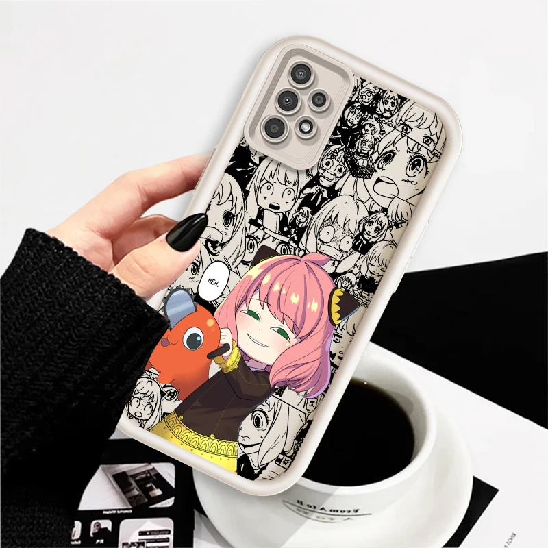 SPY X FAMILY Art Anime For Samsung A73 A72 A71 A53 A52 A51 A33 A23 A15 A54 A34 A35 A55 A06 A16 5G Eye Ladder Phone Case Back