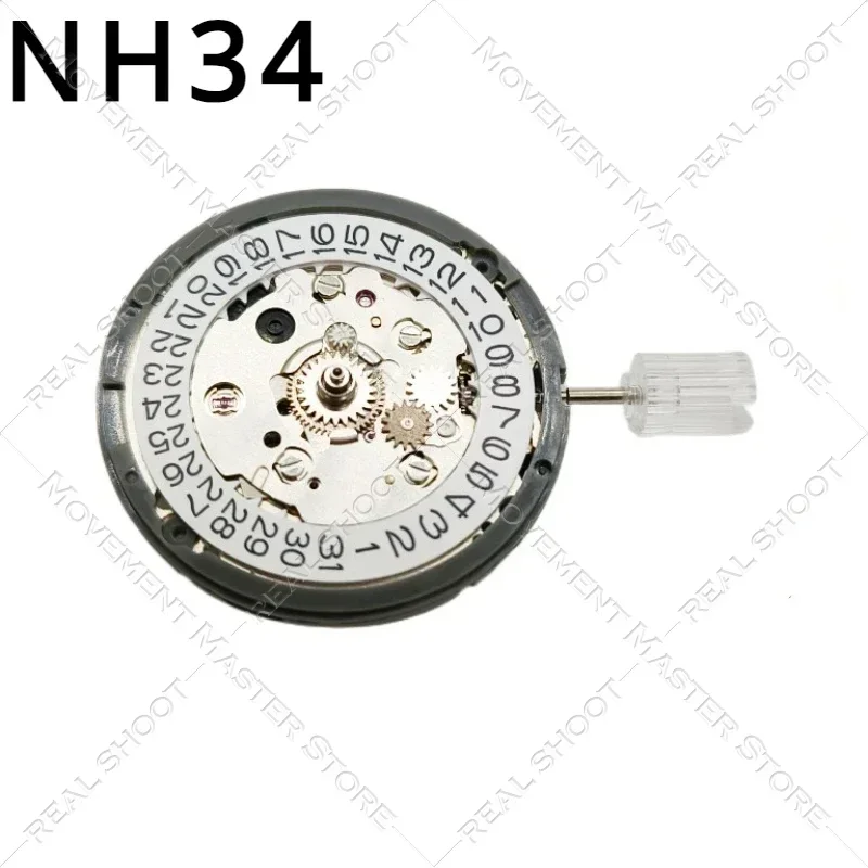 Japanese Original Brand New NH34A  Fully Automatic Mechanical Movement NH34 4-pin Movement Watch Movement Accessories