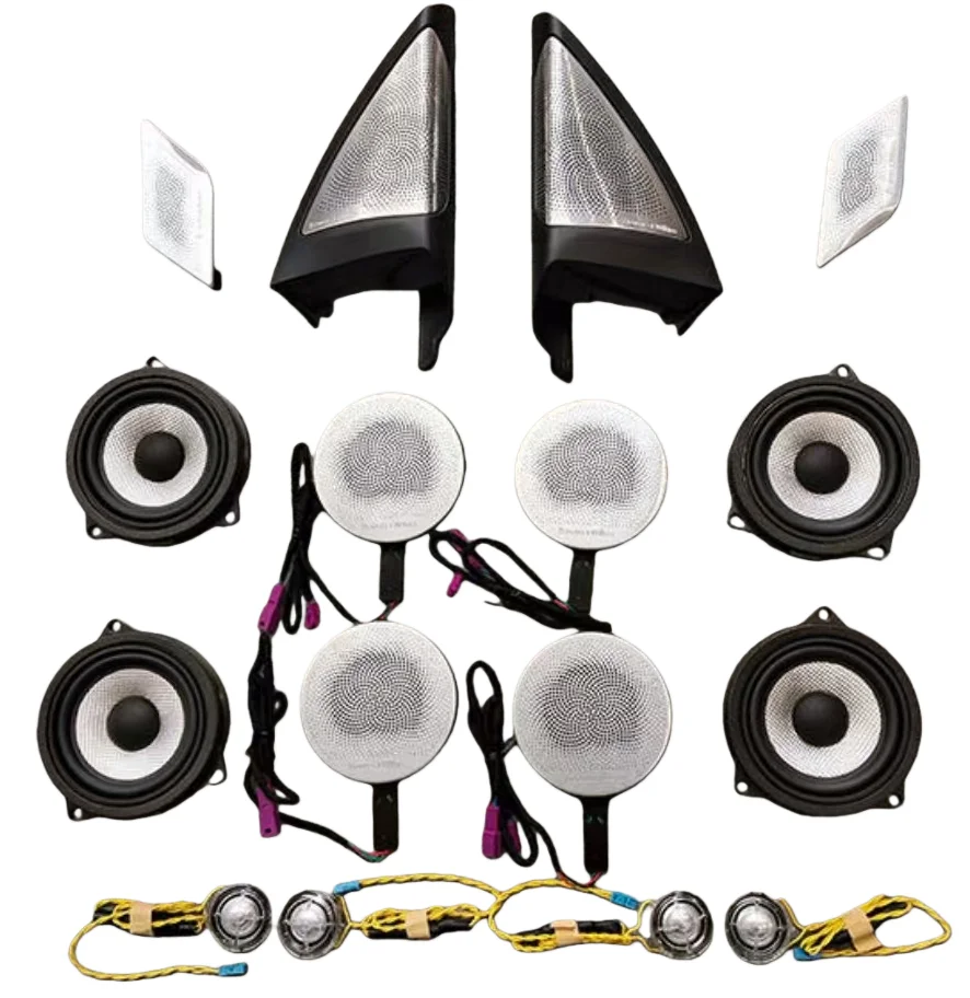 Dual SUV Special HiFi Stereo Speaker Ambient Light 3D Sound Luminous Horn Cover Easy No Damage Installation Parts
