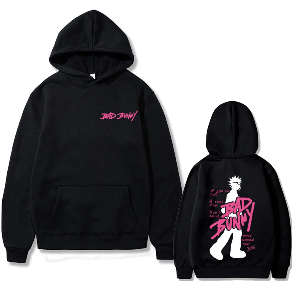 

Rapper Bad Bunny The Most Wanted Tour 2026 Hoodie Debi Tirar Mas Fotos DTMF Sweatshirt Men Women Hip Hop Fashion Cool Streetwear