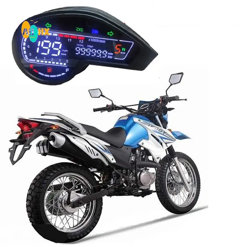 

ABHX-мотоцикл цифровой светодиодный одометр спидометр тахометр для Honda NXR150 125 Bros 2003-2014 CRV XR150 GY200 Мексика Бразилия