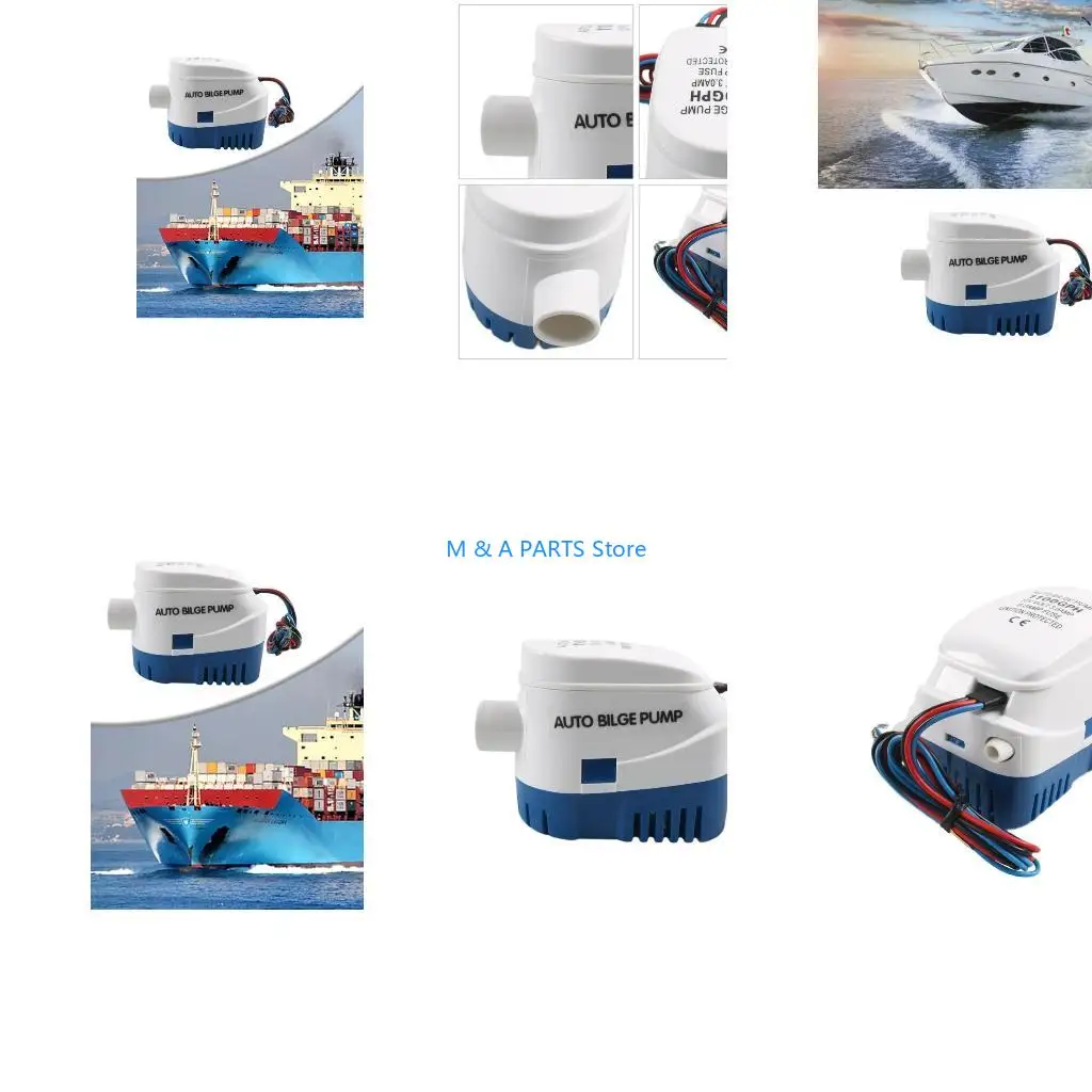 U1JF Powerful 12V 1100GPH Automatic Pump with Float Switch Bilge Pump