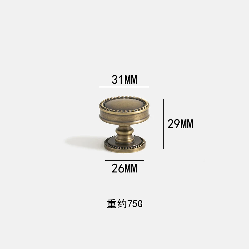 SINNO Luxe messing ladegrepen & knopjesset - Gouden ladegrepen met decoratieve knopjes Klassieke retro meubelbeslag