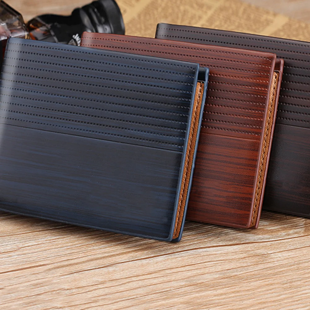 

1Pcs Multi-Card Position Wallet Vintage Men Casual Short Style Coffee Durable PU Perfect for Office Business Trip