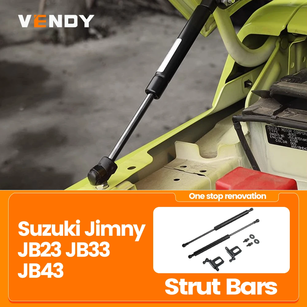 

Front Bonnet Hood Strut For Suzuki Jimny JB23 JB33 JB43 2pcs Lift Support Bars Gas Spring Dampers Engine Cover Rod Accessories