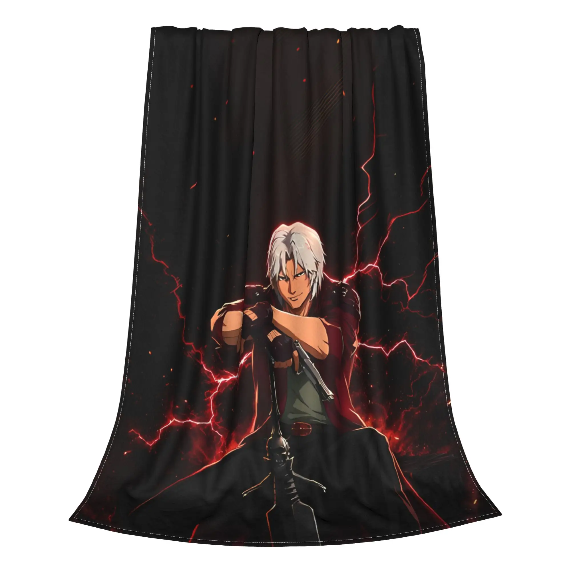 1PC Fantasy Character D-Devil May Cry Home Room Decorations Winter Blankets For Adults Bedding Home Interior Sofa Knee