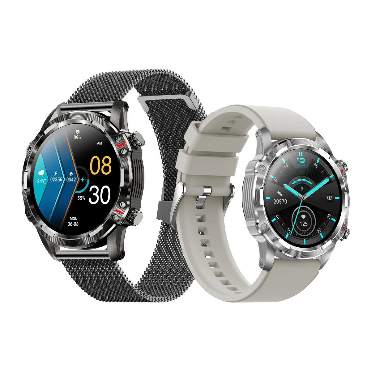 Pulseira Esportiva Inteligente com Tela HD, Chamada Bluetooth, Frequência Cardíaca, Pressão Arterial, Monitoramento do Sono, 1.32 ", CF89