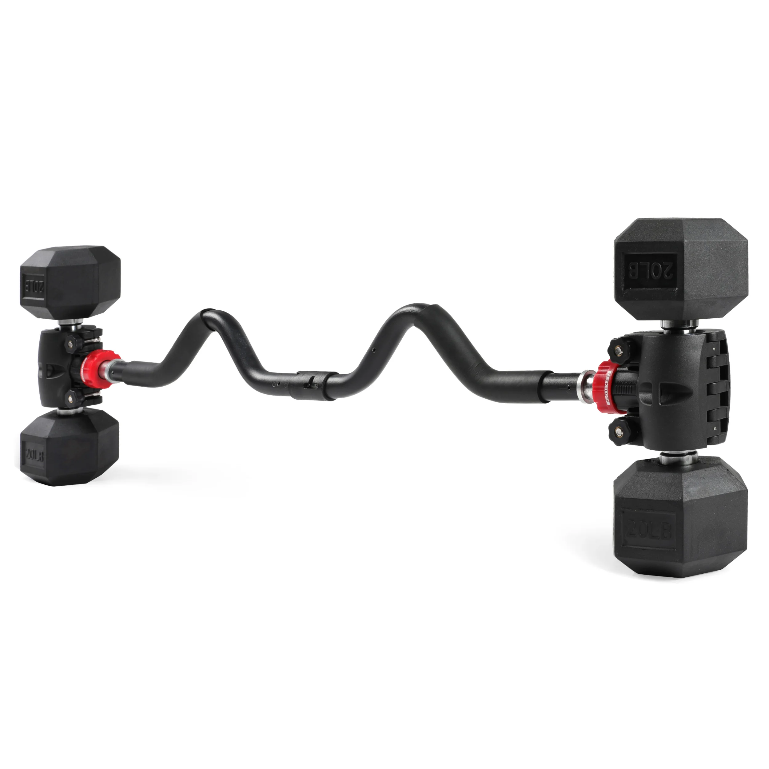 

Modular EZ Curl Barbell Converter, Weight Lifting Curl Barbell, Biceps and Triceps, Dumbbell to Barbell Converter, Built-in Resi